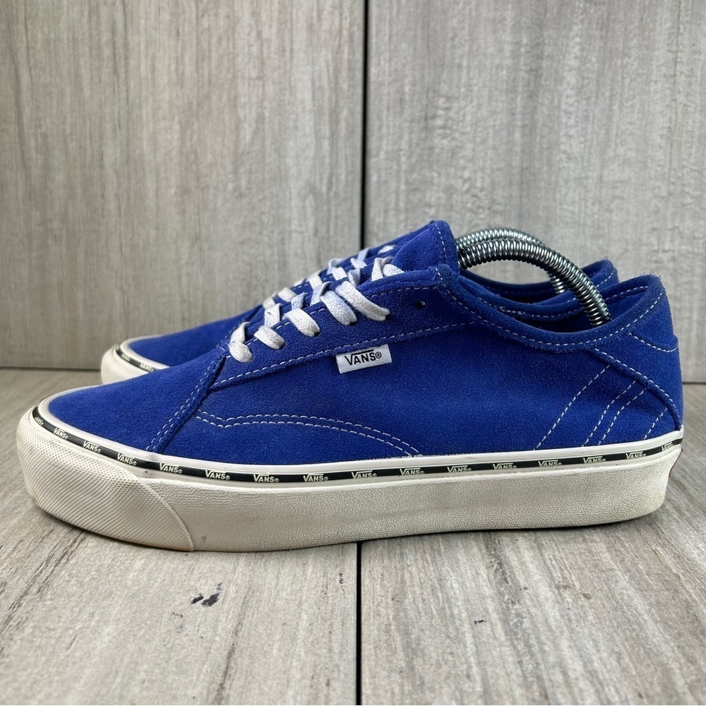 RARE Vans Diamo Ni Old Skool Royal Blue Lace Up Shoes Mens Size 8.5 Womens 10